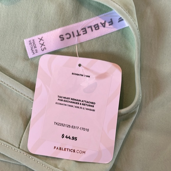 Fabletics EcoSatin crop lounge pants size small and Tank size XXS. NWT - Picture 6 of 10